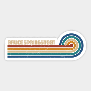 Bruce Springsteen - Retro Sunset Sticker